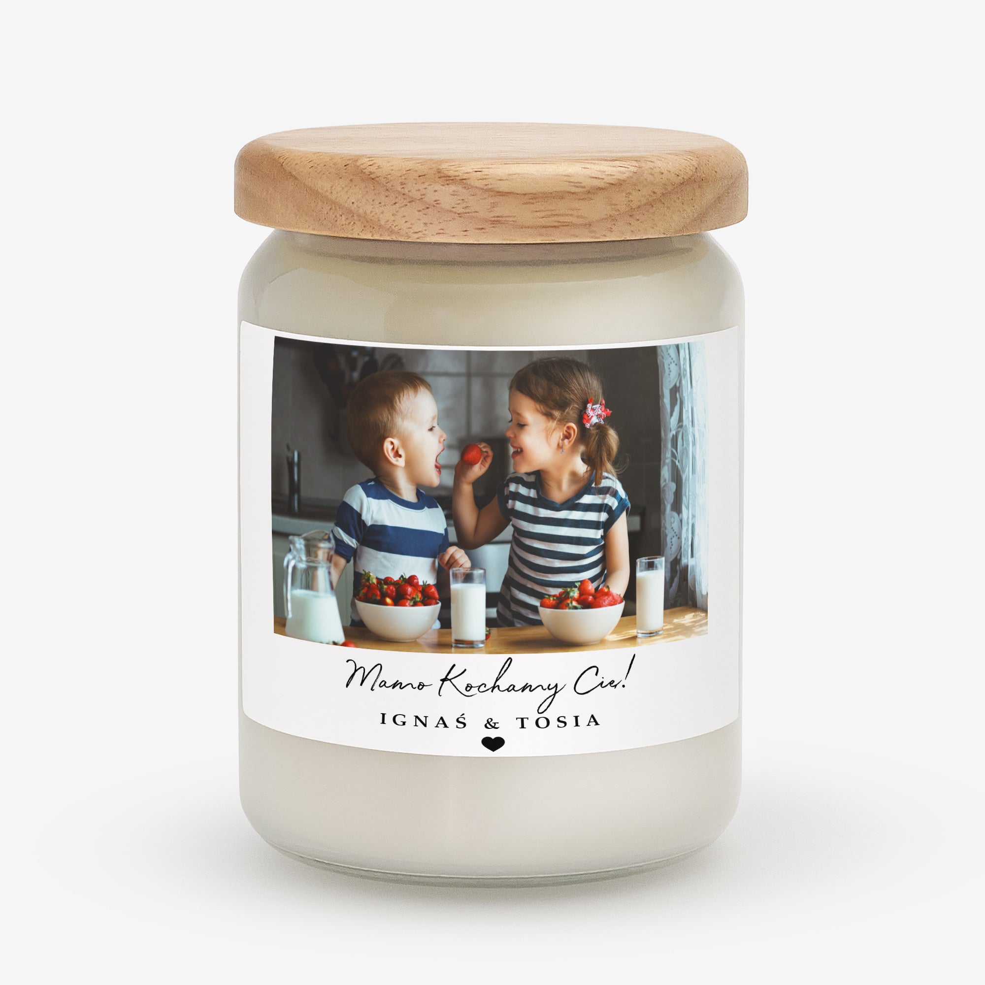 Świeczka na prezent dla mamy - personalizowany prezent ze zdjęciem
