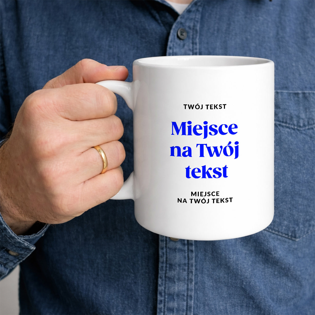 Wielki kubek XXL z Twoim tekstem - personalizowany kubek z własnym nadrukiem kubek personalizowany