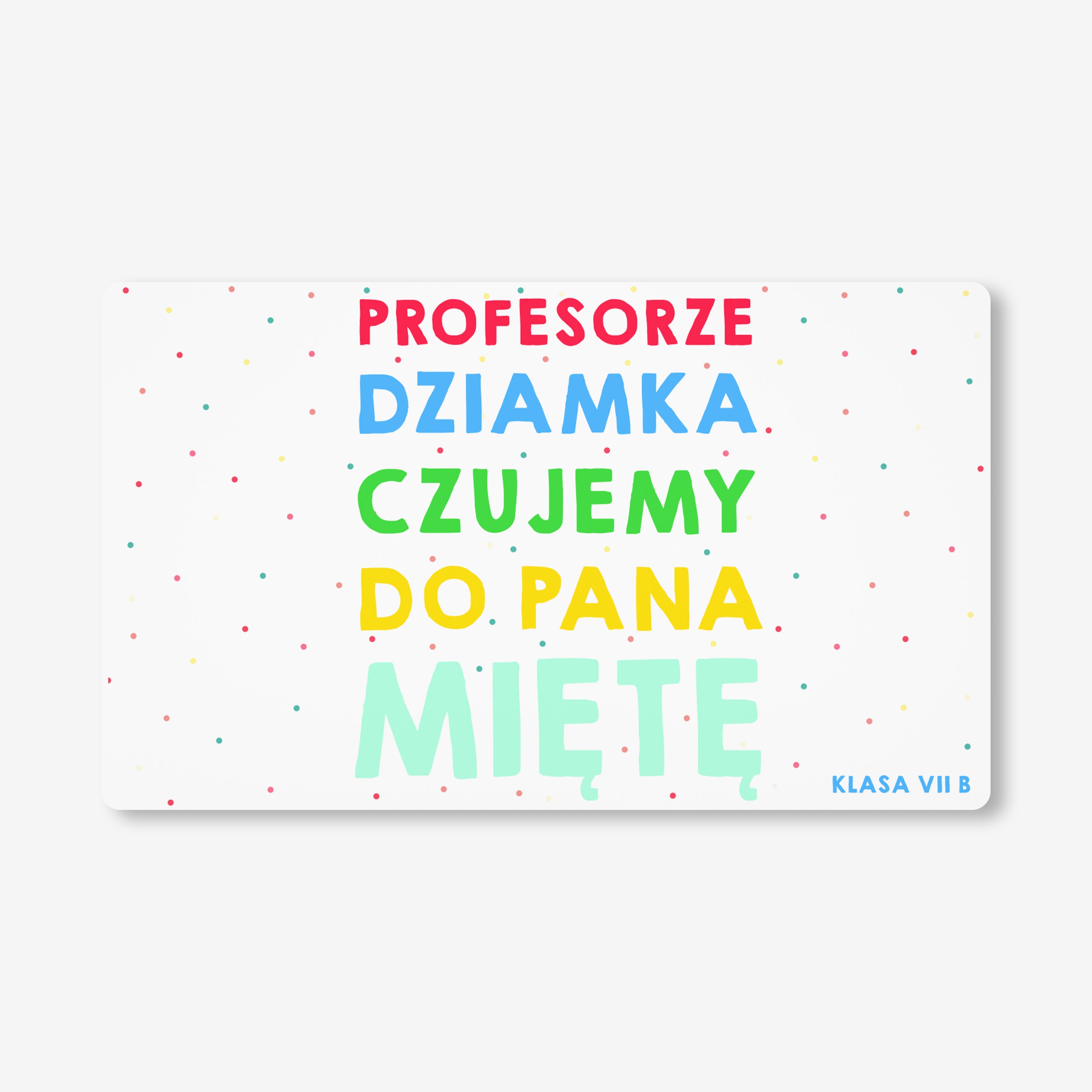 Miętówki + etykieta dekoracyjna do samodzielnego naklejenia - upominek dla nauczyciela