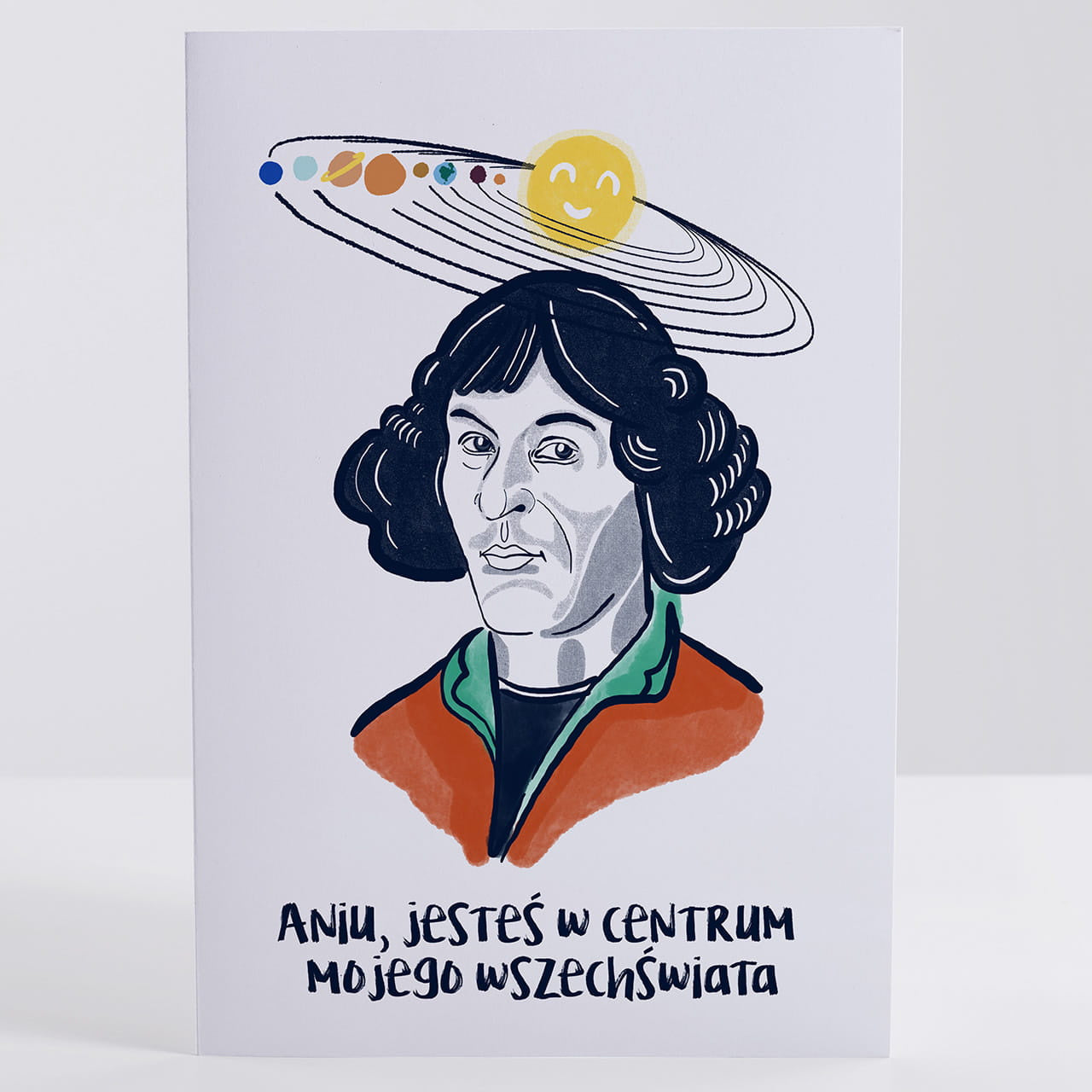 Personalizowana kartka na Dzień Kobiet - centrum wszechświata upominek na dzień kobiet kartka dla niej