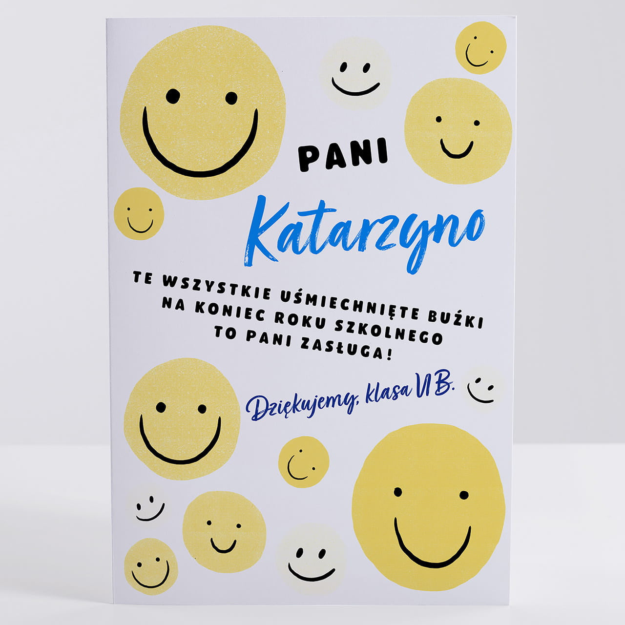 Podziękowanie dla nauczycielki - kartka personalizowana prezent dla nauczycielki podziękowania dla nauczycielki