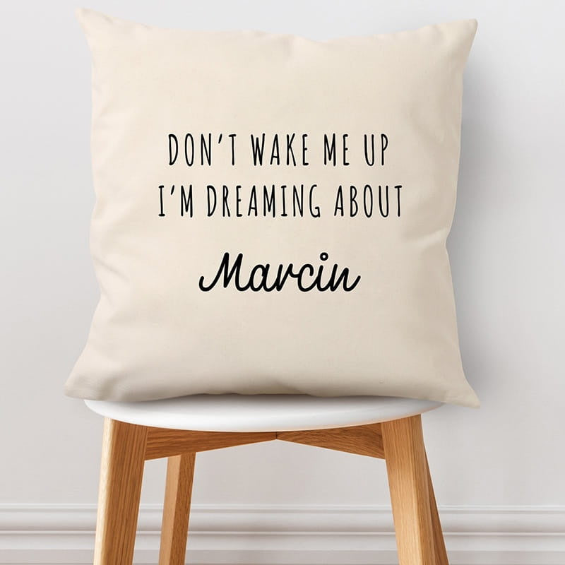 Poduszka z nadrukiem dla dziewczyny prezent dla dziewczyny personalizowana poduszka poduszka dla dziewczyny