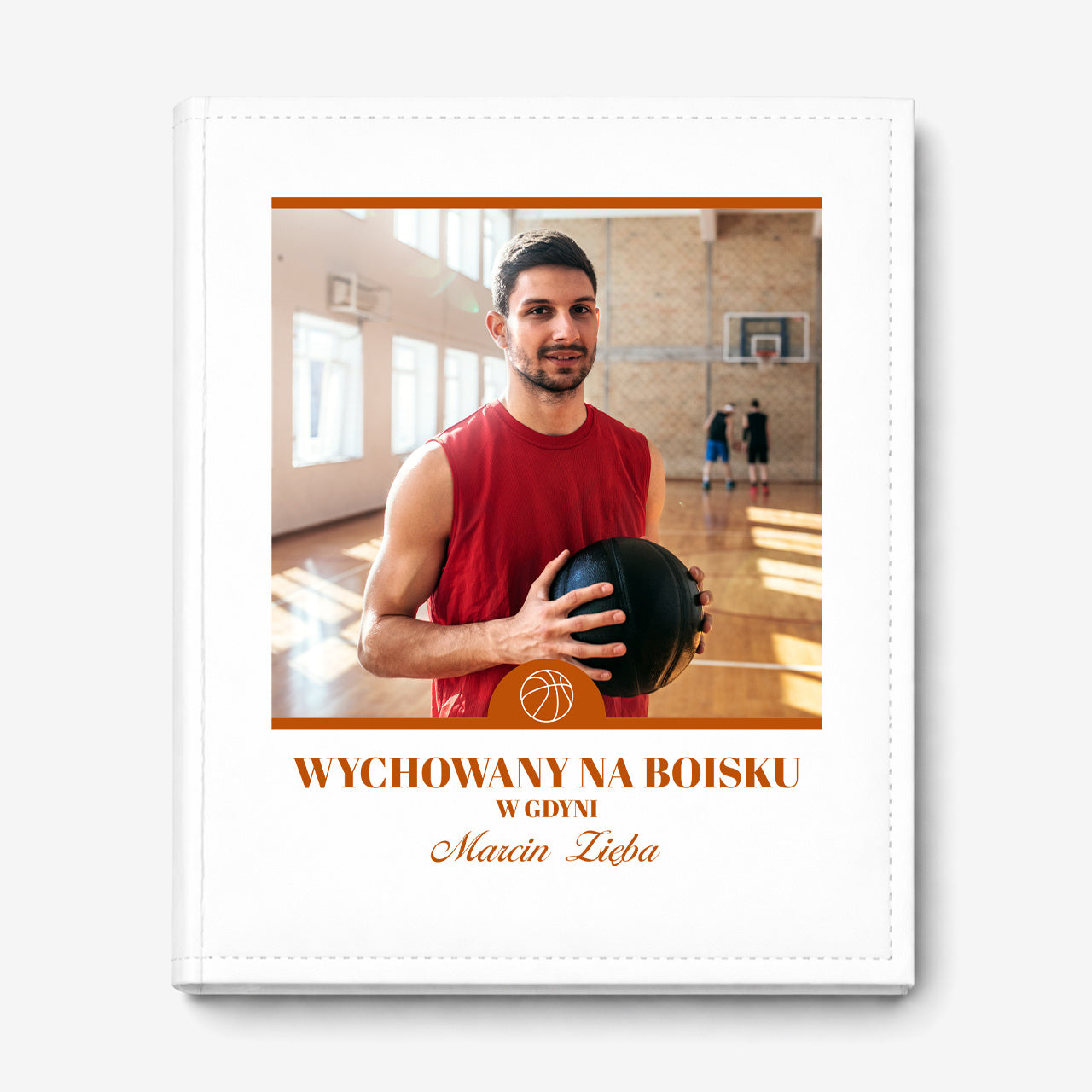 Personalizowany album dla koszykarza album na zdjęcia prezent dla koszykarza album personalizowany