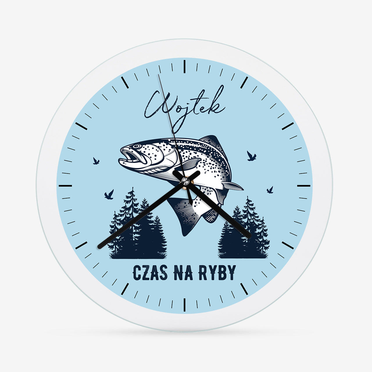 Personalizowany zegar dla wędkarza