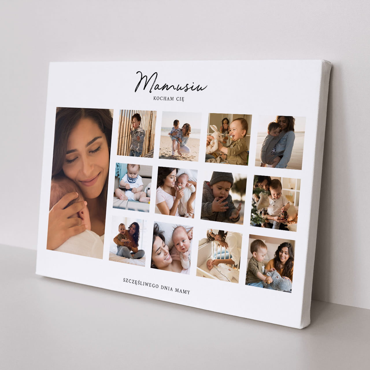 Kolaż zdjęć na płótnie na Dzień Matki 100x70 cm prezent na dzień matki obrazek na dzień mamy