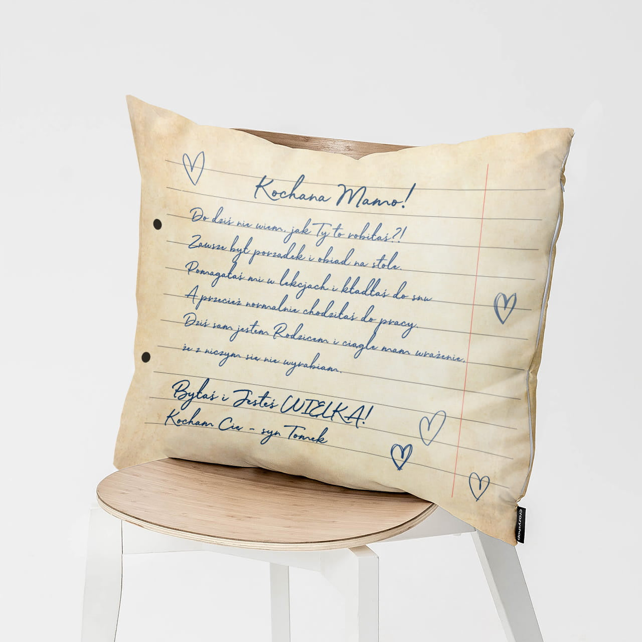 Personalizowana poduszka dla mamy - prezent od dzieci prezent dla mamy prezent na dzień mamy