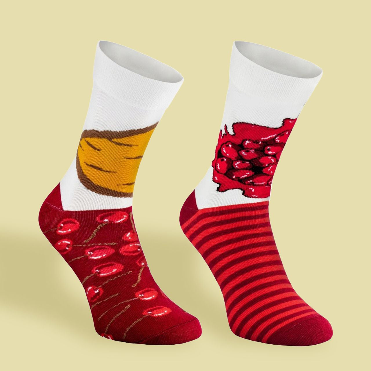 Damskie skarpetki SERNIK prezent dla miłośnika pieczenia (r. 36-40) skarpetki damskie prezent dla dziewczyny