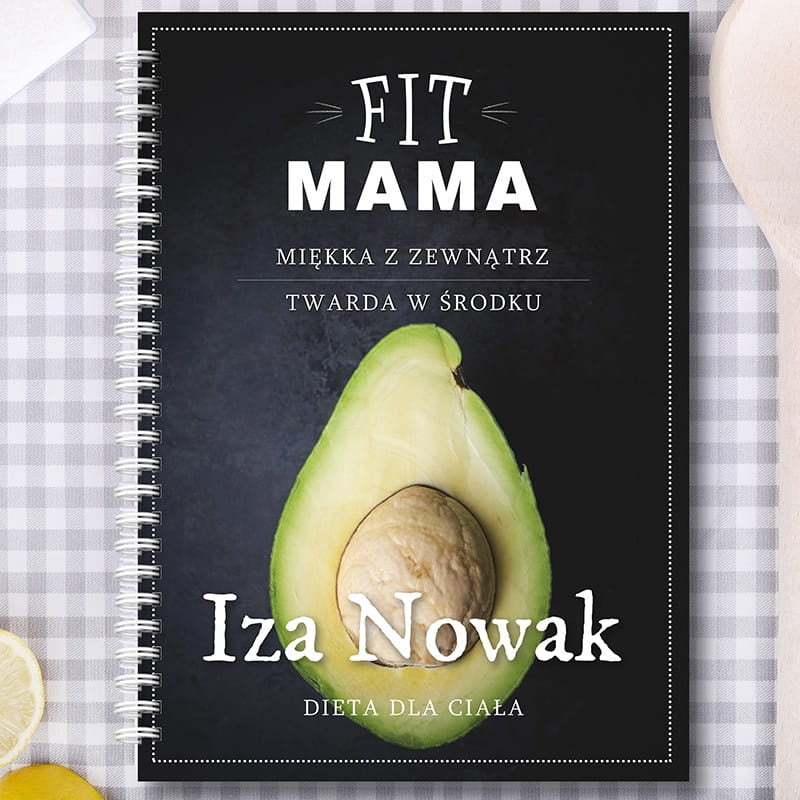 Personalizowany przepiśnik dla mamy na urodziny - fit mama prezent dla mamy na urodziny zeszyt na przepisy