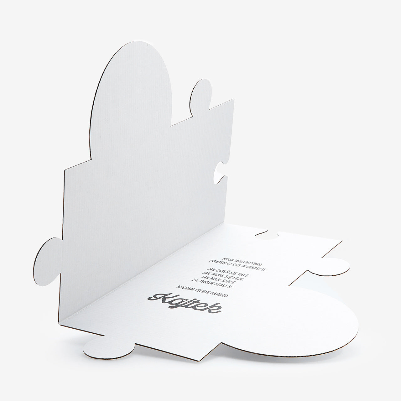 Duża kartka na Walentynki - puzzle