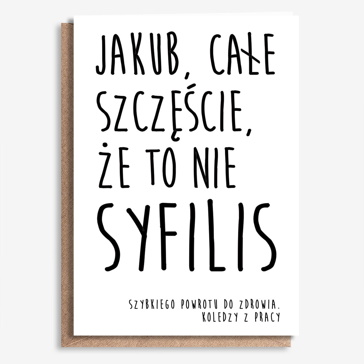 Personalizowana kartka a4 - prezent dla pracowników