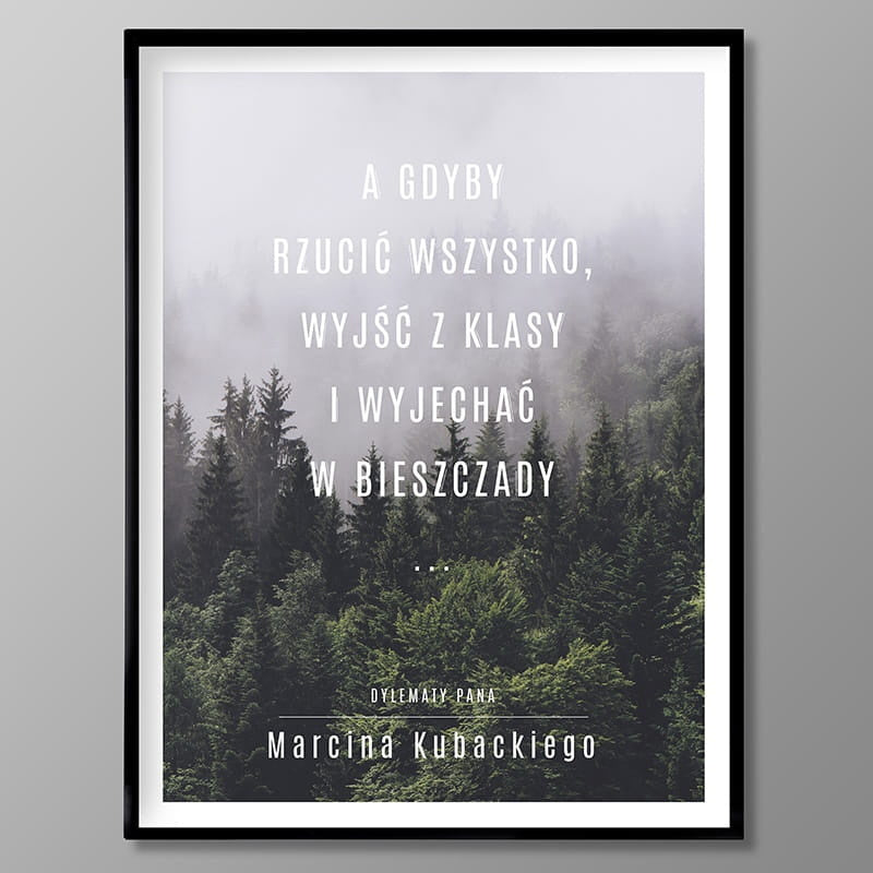 Śmieszny prezent dla nauczyciela - personalizowany plakat