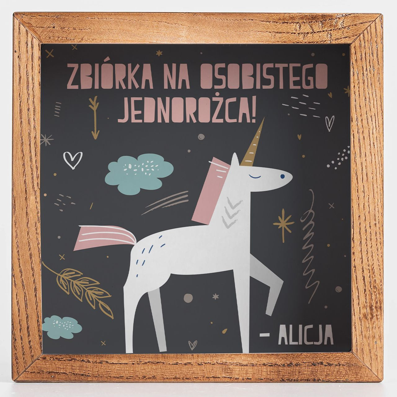 Skarbonka z jednorożcem dla dziewczynki