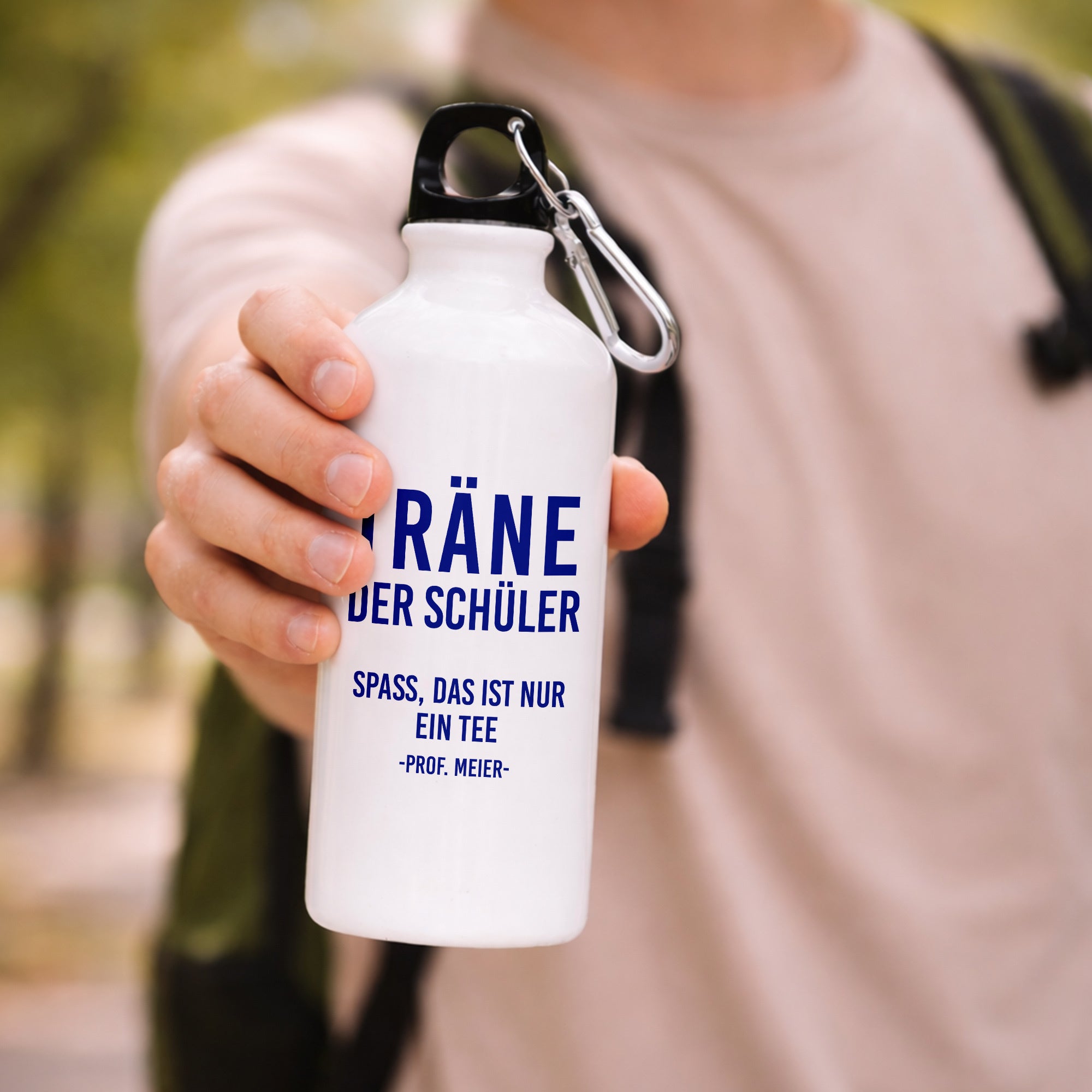 Trinkflasche mit lustigem Aufdruck für Lehrer