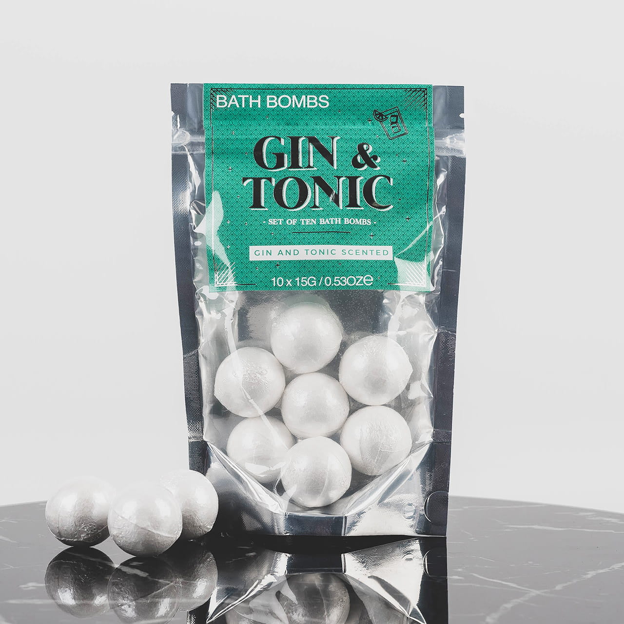 Musujące kule do kąpieli GIN&TONIC kule do kąpieli upominek dla przyjaciółki prezent dla kobiety