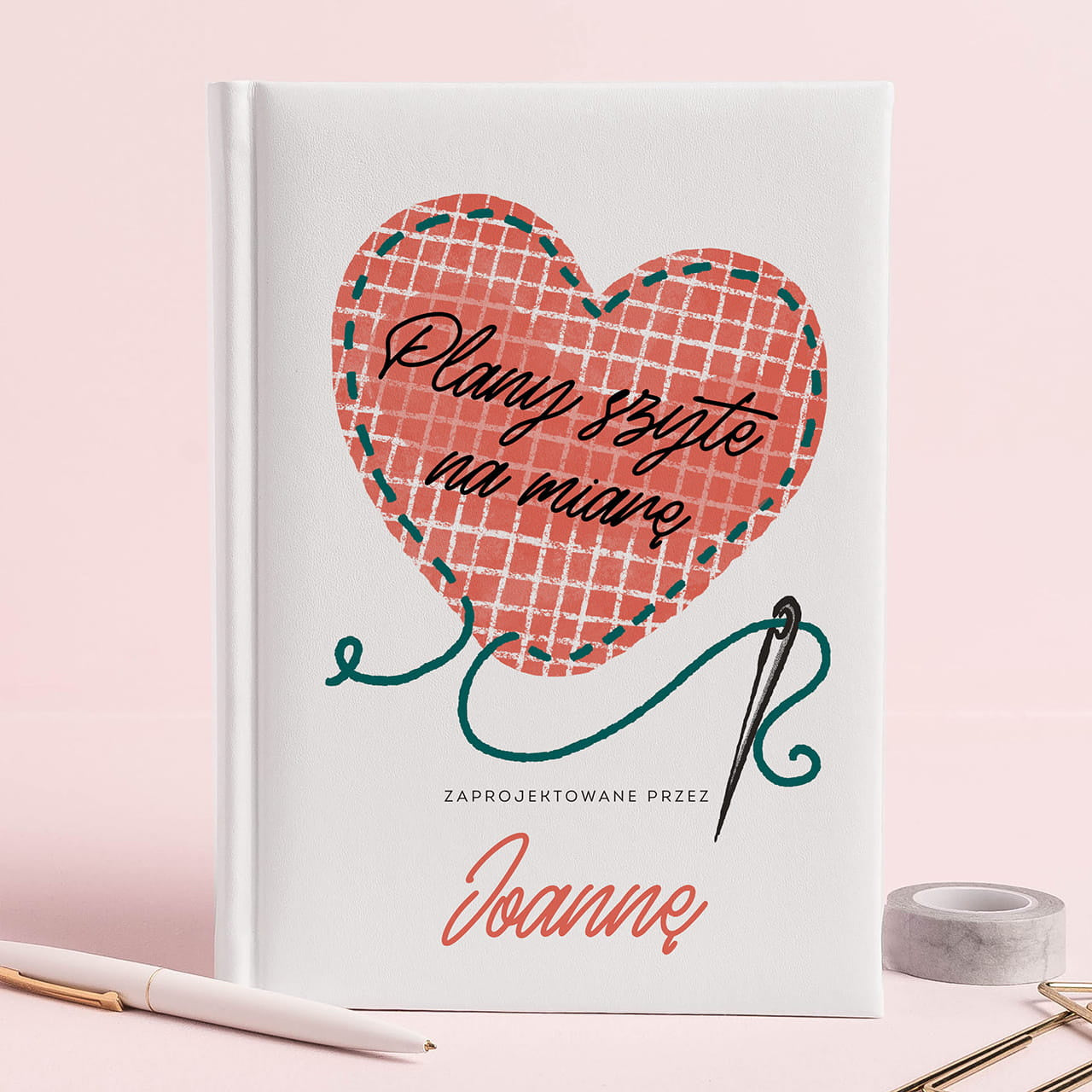 Personalizowany kalendarz całoroczny dla krawcowej kalendarz personalizowany prezent dla krawcowej