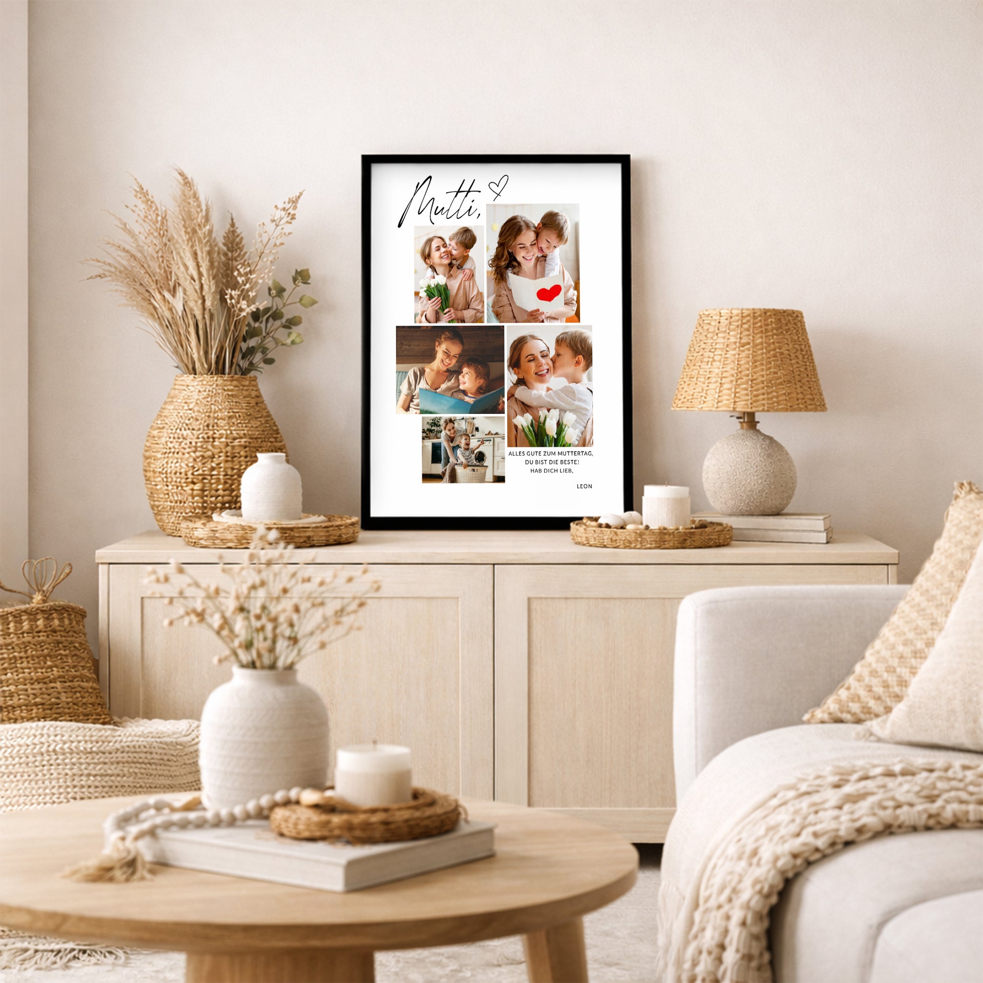Poster mit Fotos zum Muttertag