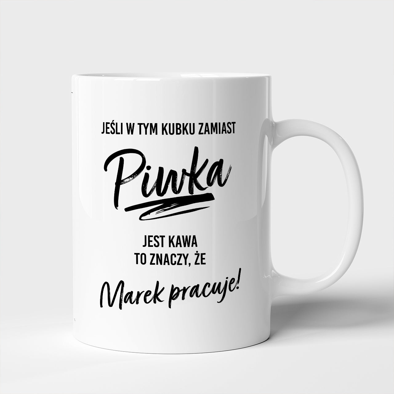 Kubek dla kolegi z pracy - prezent dla piwosza personalizowany kubek prezent dla kolegi z pracy