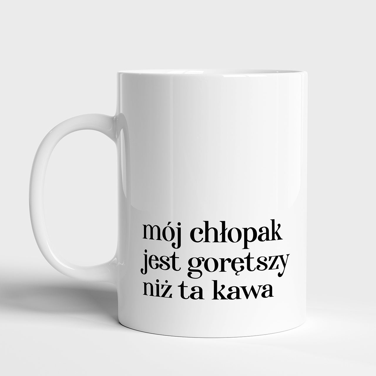 Śmieszny kubek dla dziewczyny - Mój Chłopak prezent od chłopaka prezent dla niej zabawny kubek dla ukochanej