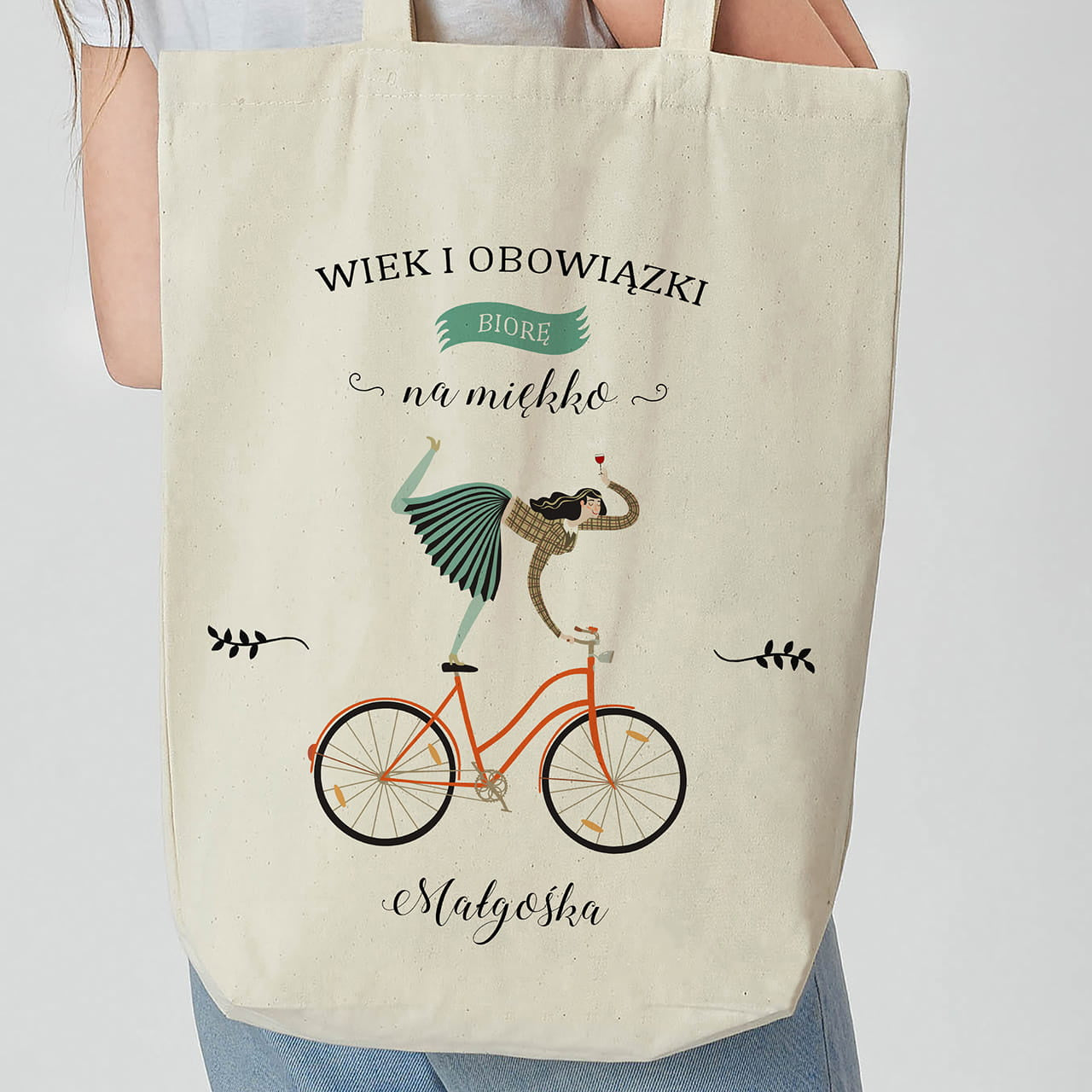 Personalizowana torba dla koleżanki na urodziny prezent dla koleżanki na urodziny torba personalizowana