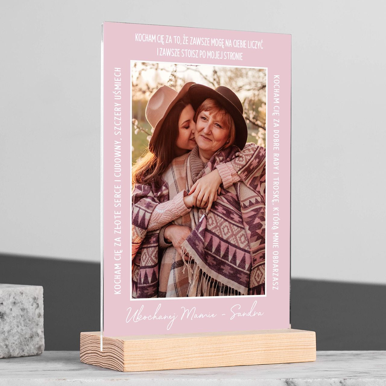 Personalizowana statuetka - prezent ze zdjęciem dla mamy