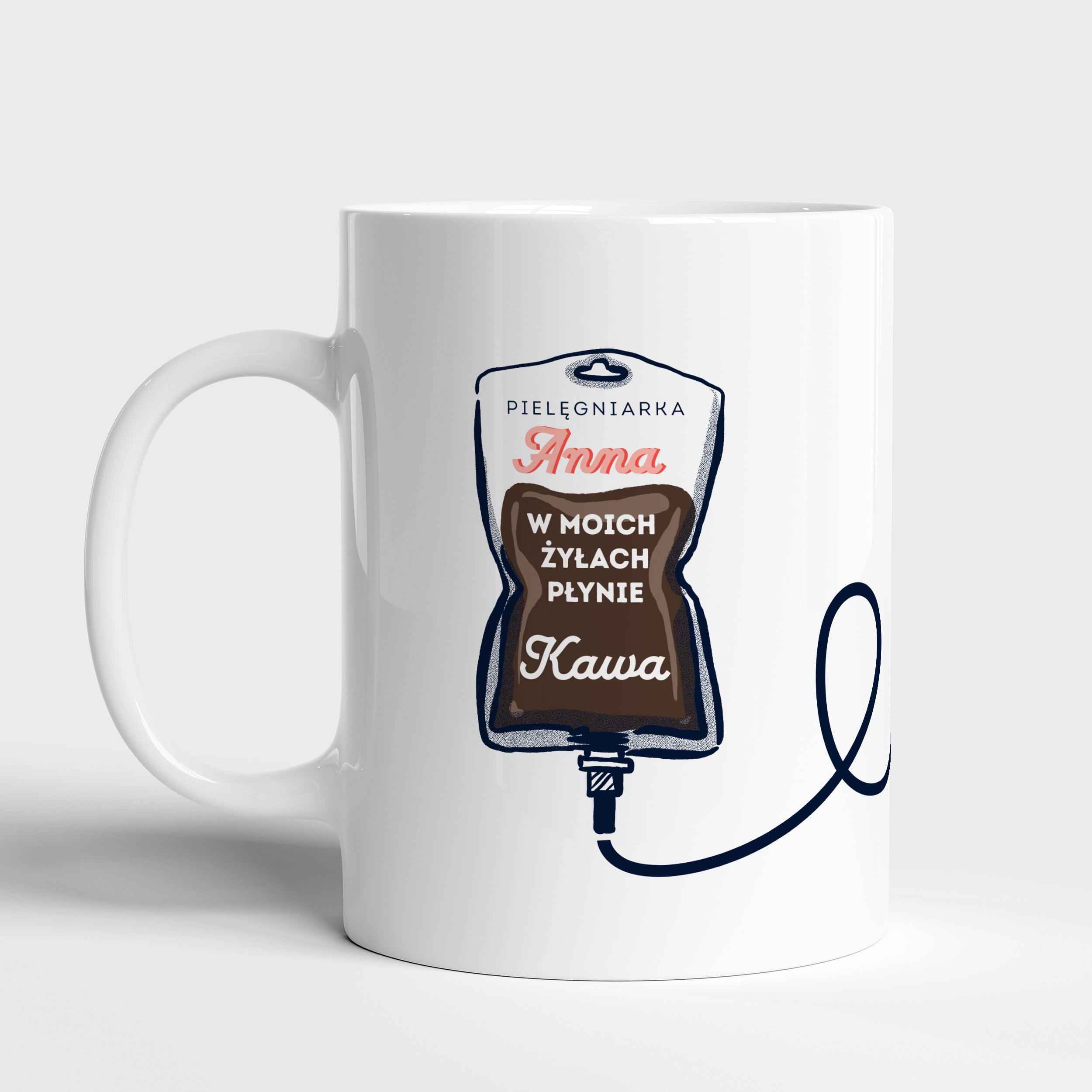 Personalizowany kubek dla pielęgniarki kubek personalizowany prezent dla pielęgniarki prezent dla położnej