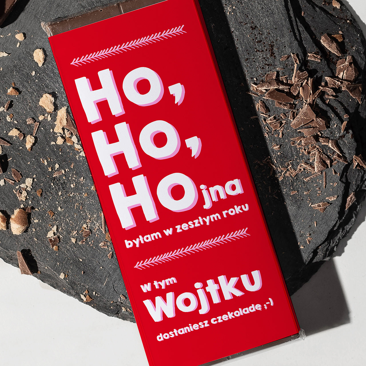 Czekolada świąteczna na śmieszny upominek dla niego