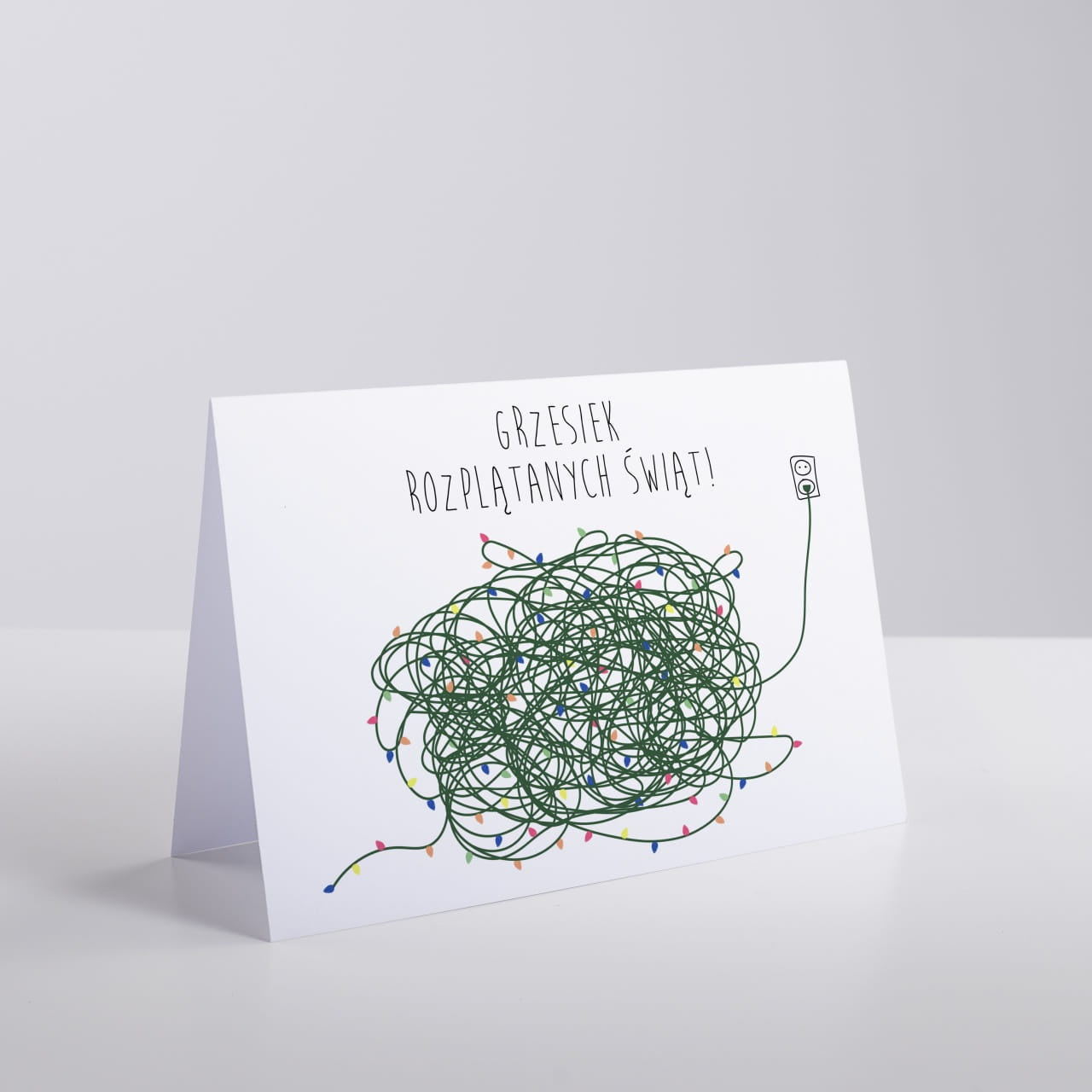 Śmieszna kartka świąteczna - Rozplątanych świąt!