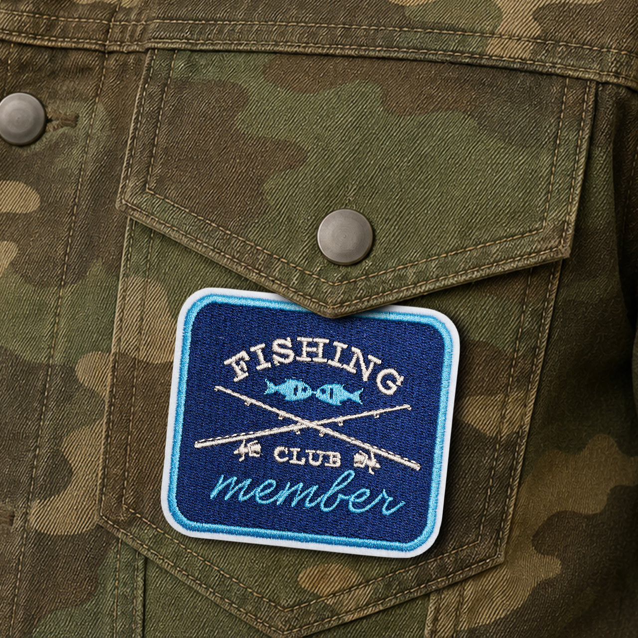 Naprasowanka dla wędkarza - fishing club member