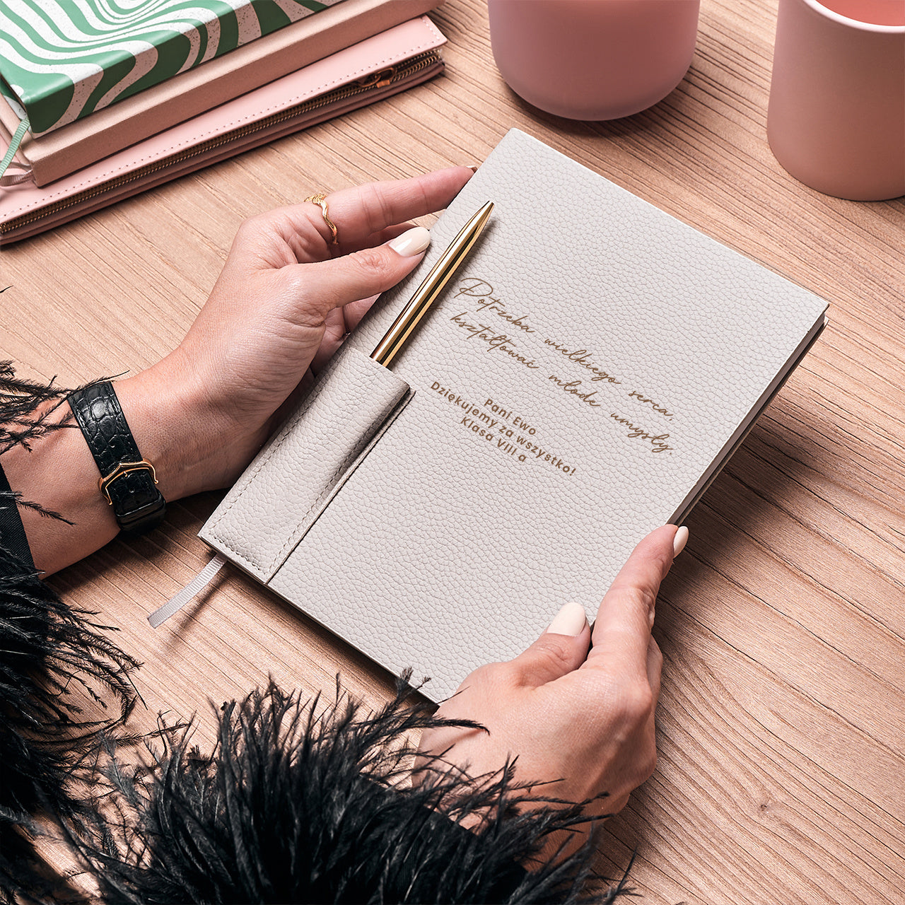 Personalizowany notes dla nauczycielki - prezent na zakończenie szkoły prezent na zakończenie roku dla nauczyciela