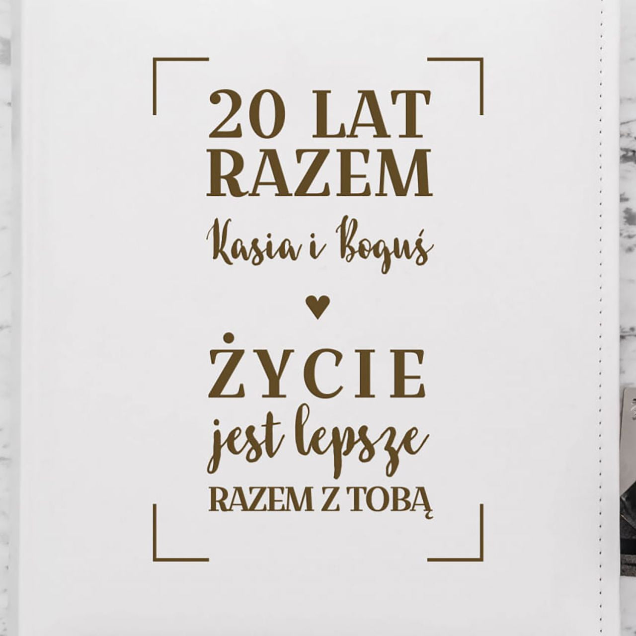 Album z grawerem na Rocznicę Ślubu dla żony prezent na rocznicę ślubu dla żony personalizowany album