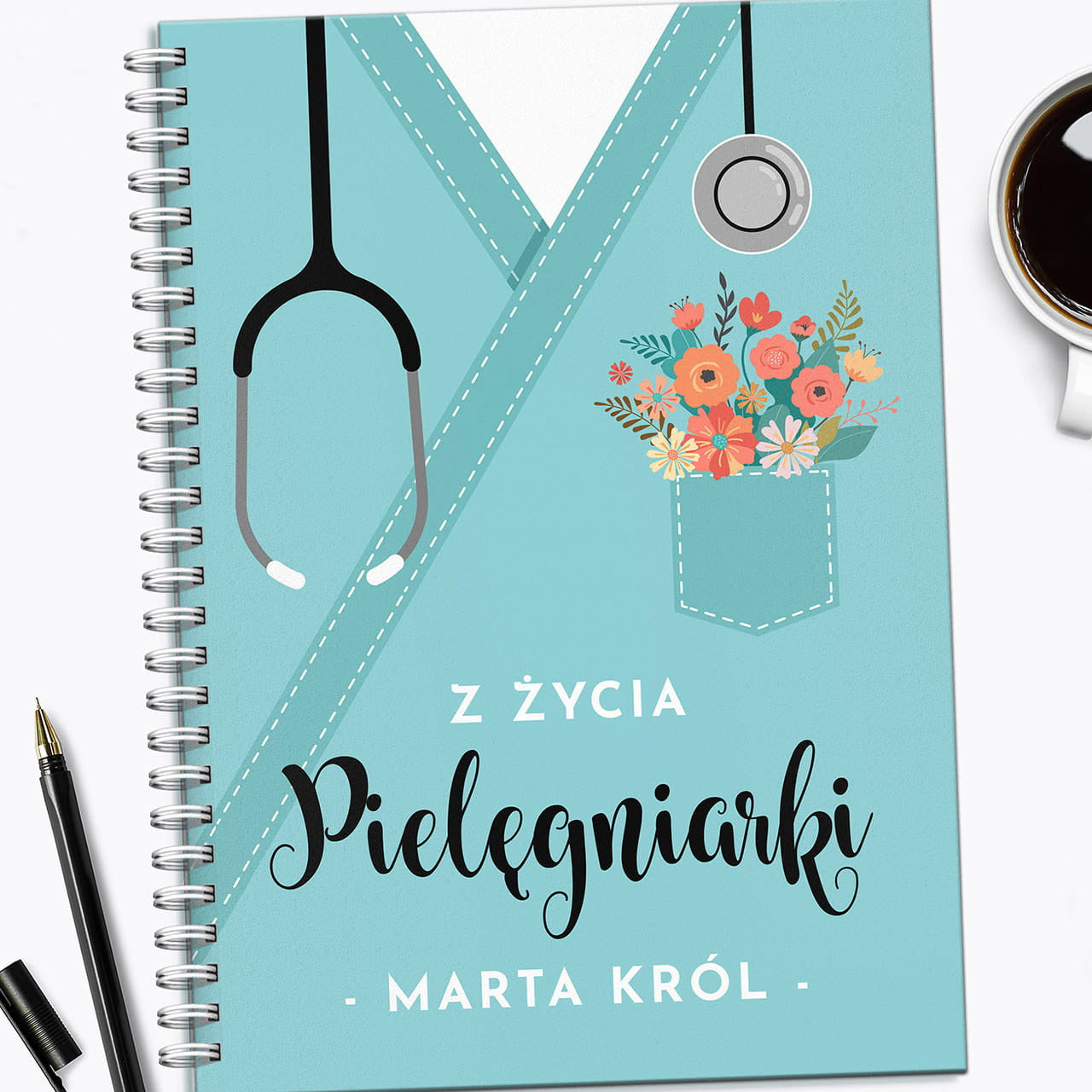 Personalizowany notatnik dla pielęgniarki