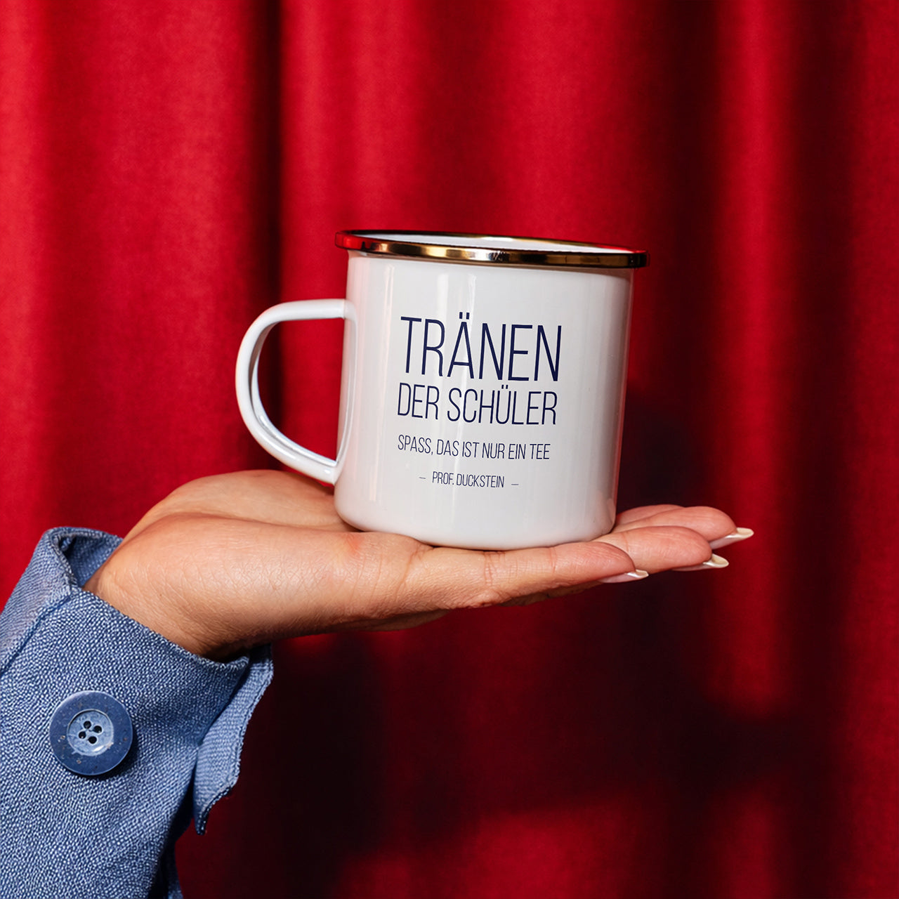 Lustiger Becher für einen Lehrer