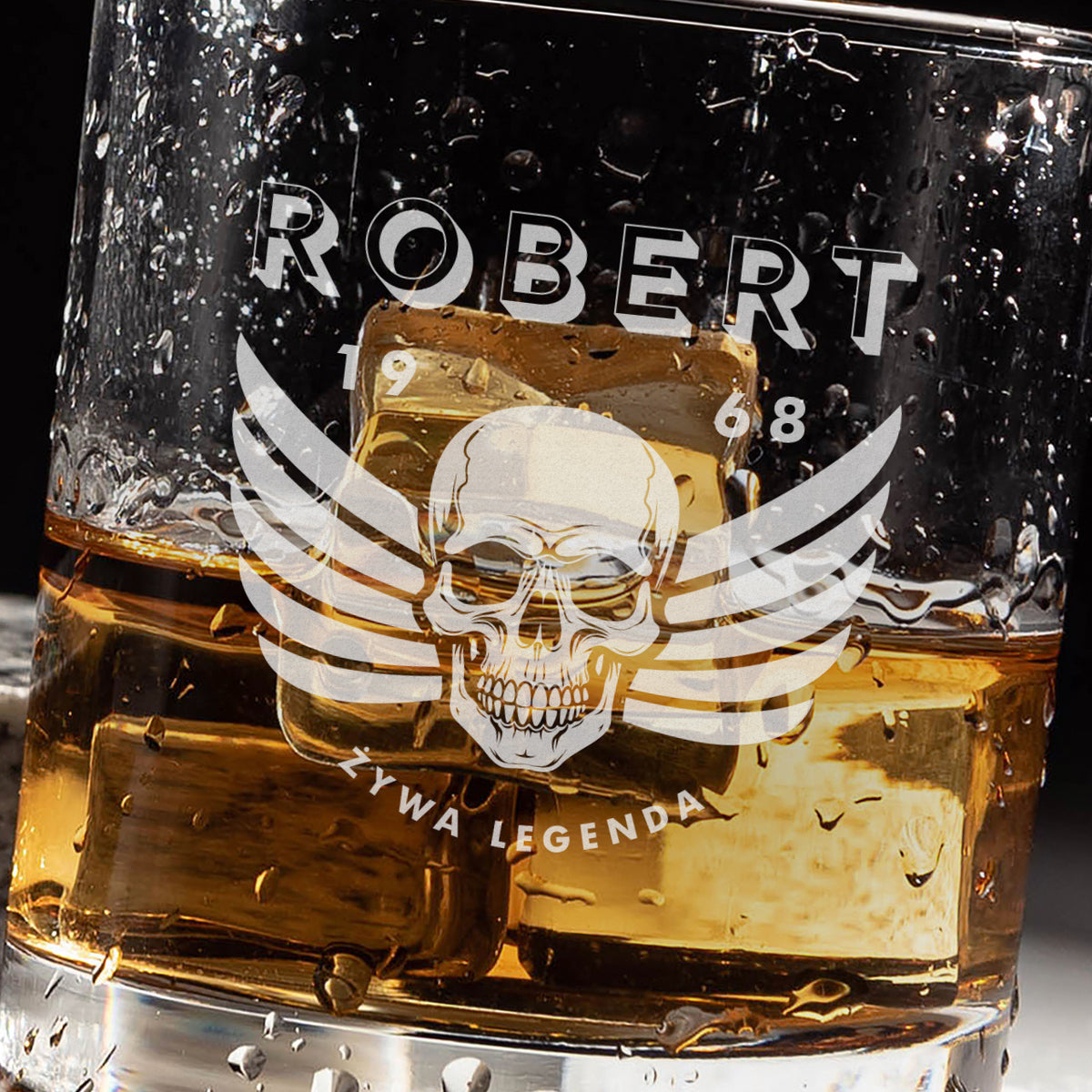 Szklanka do whisky dla mężczyzny Żywa Legenda prezent dla mężczyzny prezent dla chłopaka