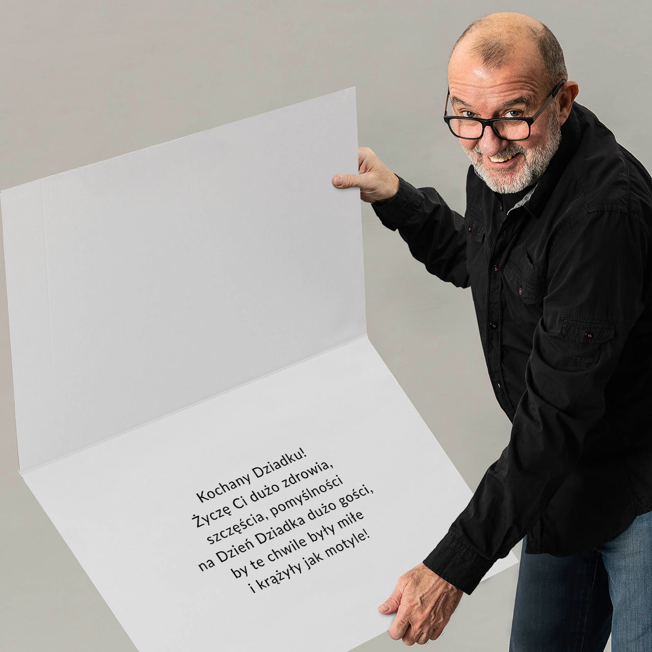 Personalizowana kartka XXL - duża kartka na Dzień Dziadka