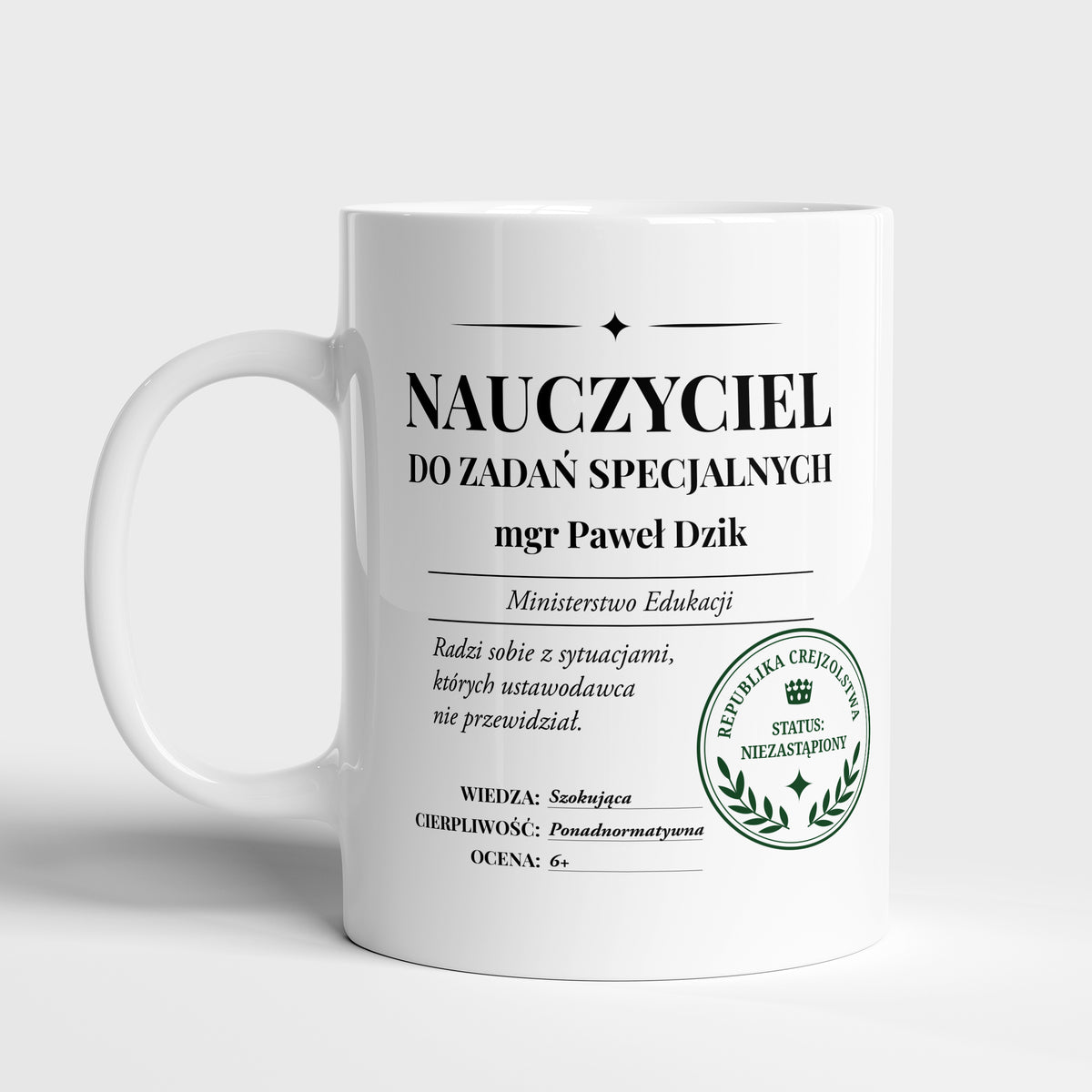Kubek dla nauczyciela - upominek na Dzień Nauczyciela od uczniów