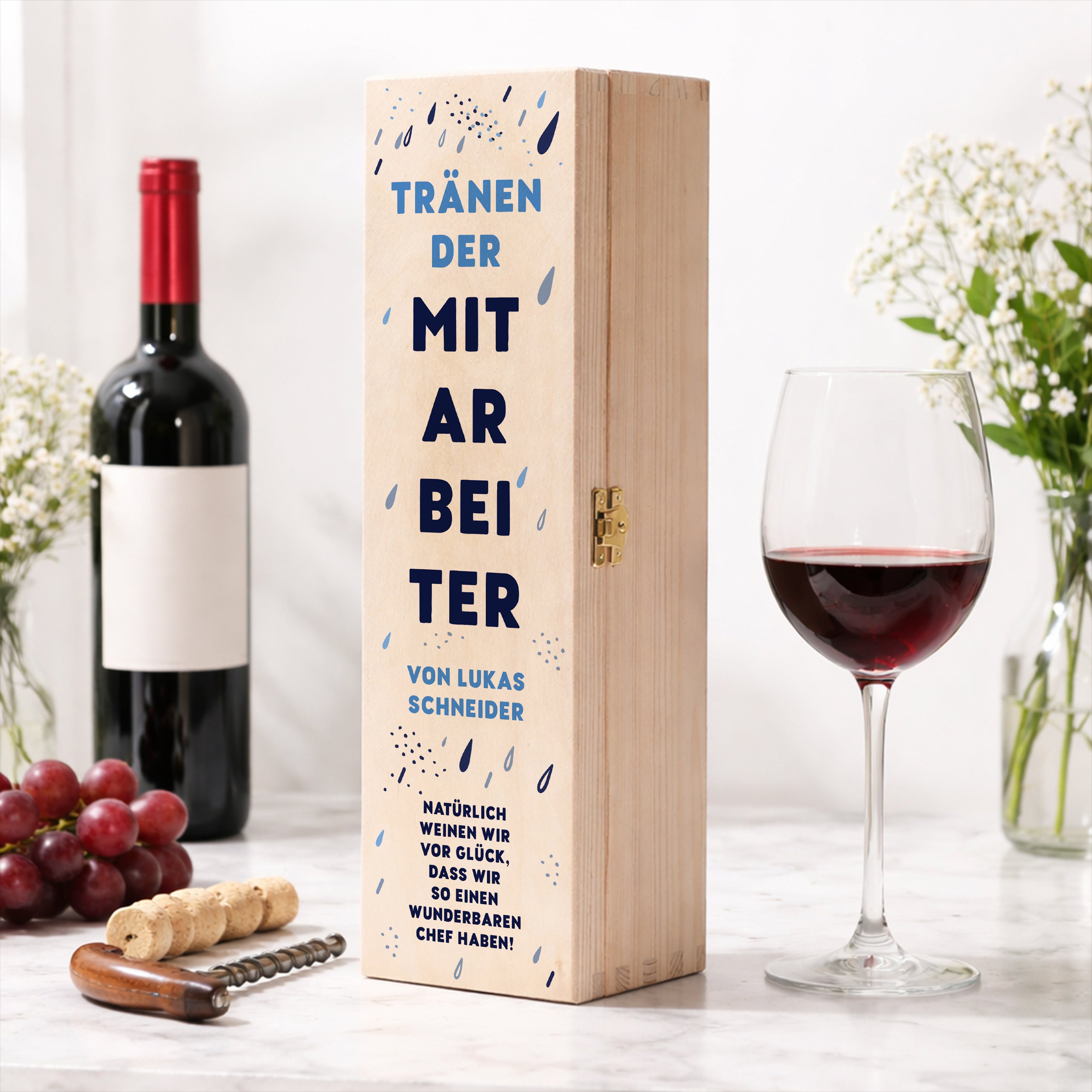Die Vodka-Box  DIE TRÄNEN DER MITARBEITER ein lustiges Geschenk für den Chef