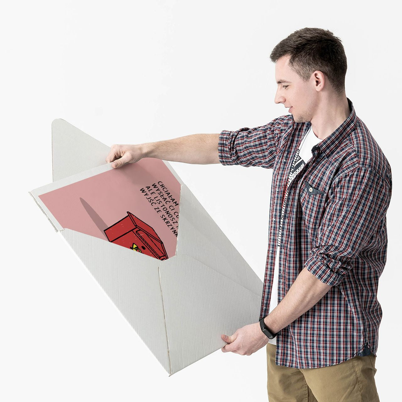 Personalizowana kartka walentynkowa dla niego XXL - Poczta