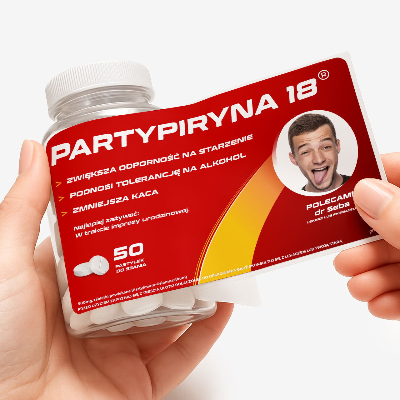 Personalizowany pojemnik na cukierki - śmieszny prezent dla imprezowicza