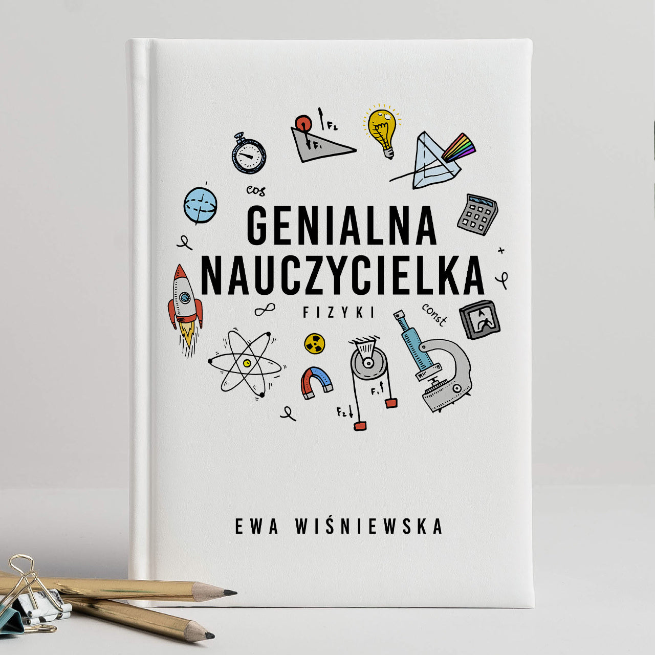 Personalizowany kalendarz dla nauczyciela fizyki prezent na Dzień Nauczyciela kalendarz dla fizyka