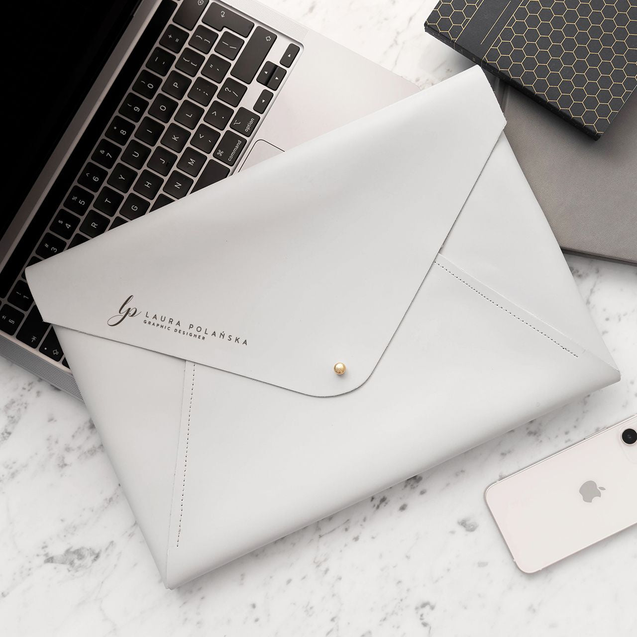 Etui na laptopa z personalizacją - szare