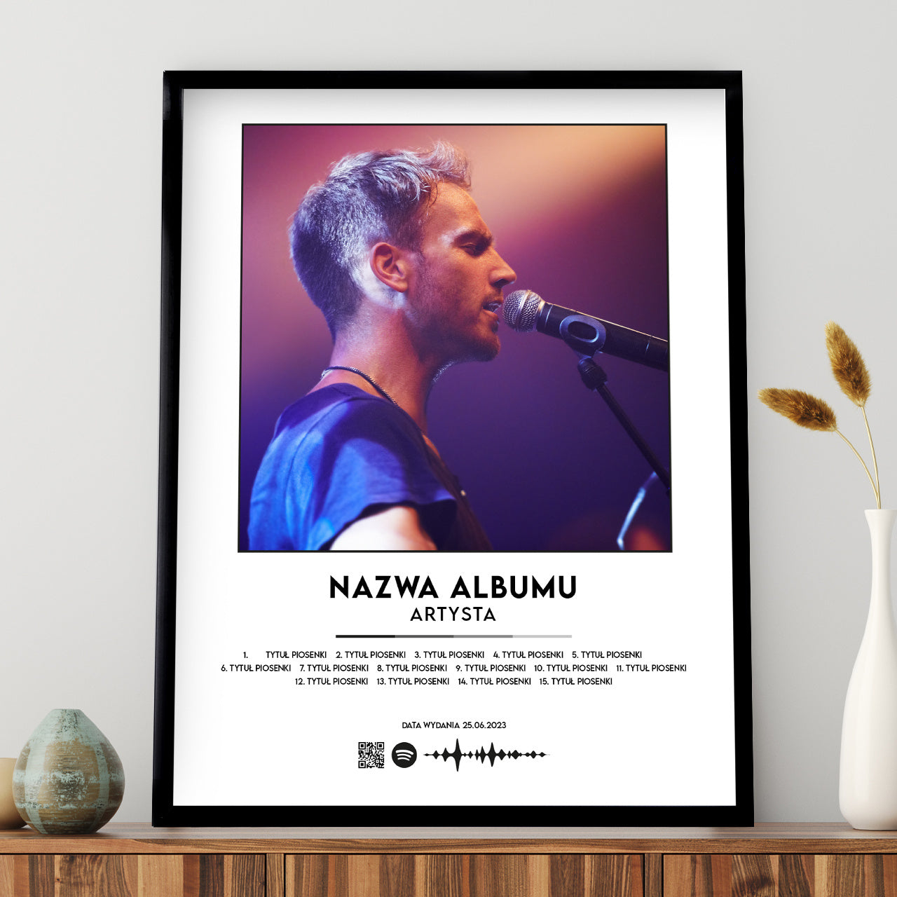 Plakat ze zdjęciem - piosenka