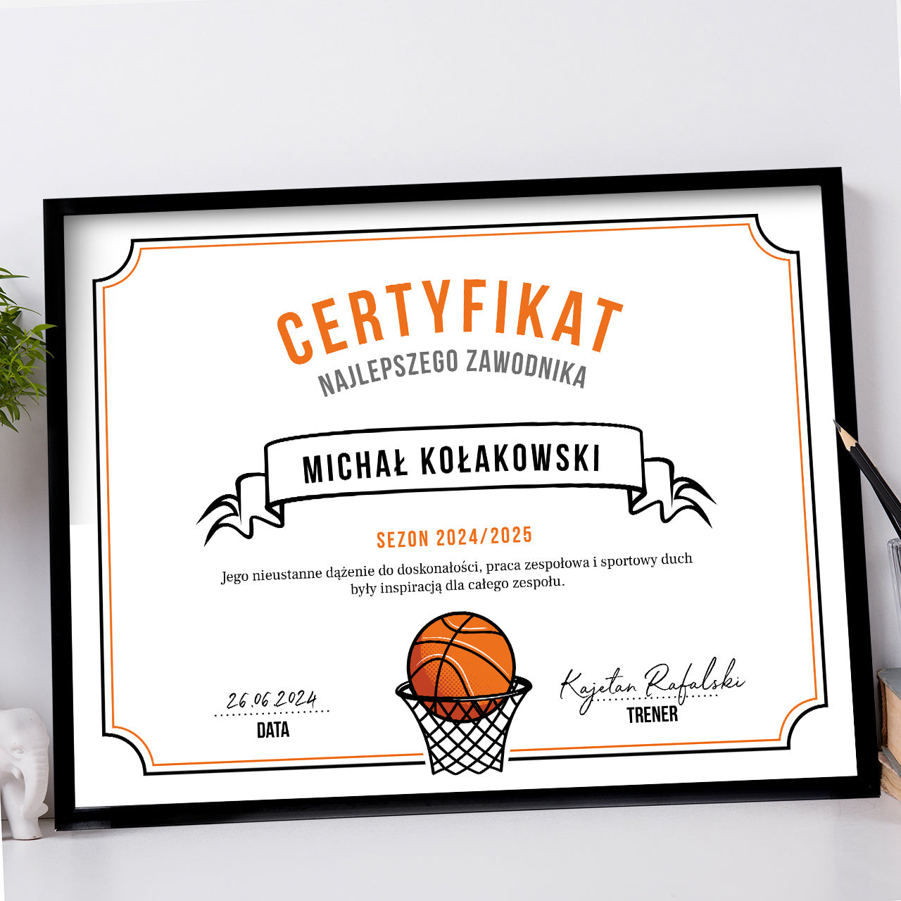 Plakat dla koszykarza - mvp