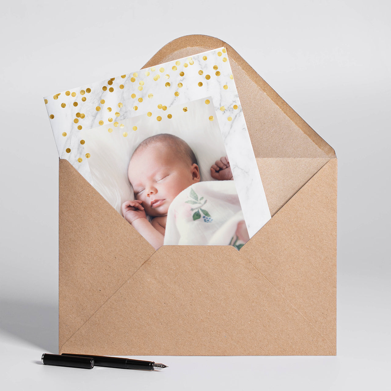 Kartka na chrzest od dziadków - pamiątka chrztu świętego kartka personalizowana na Chrzest