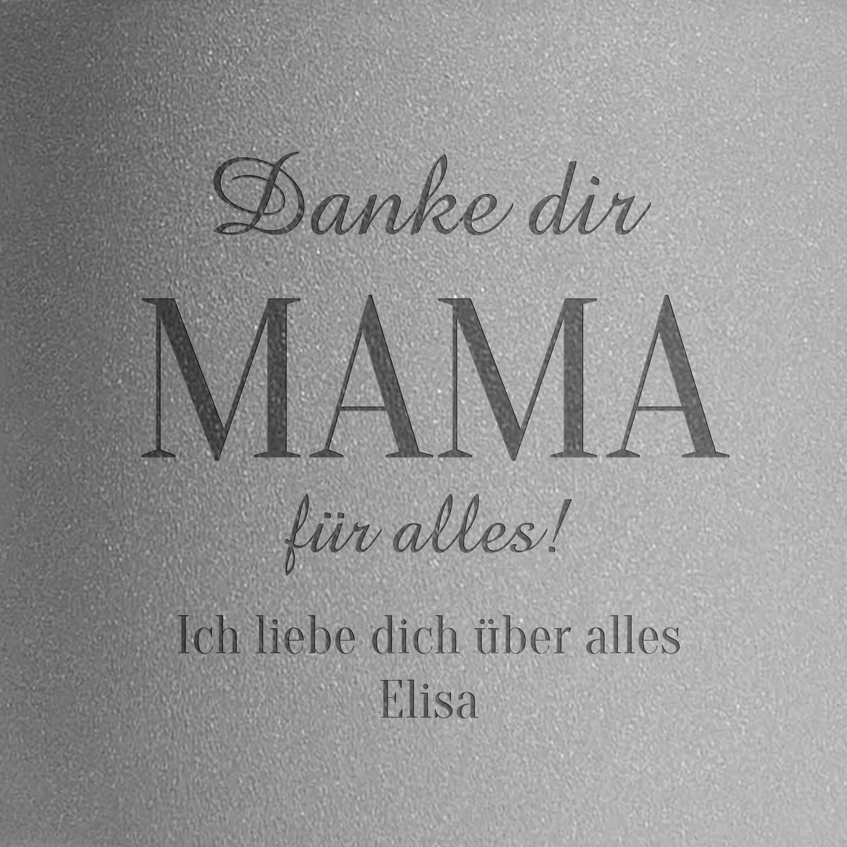 Gravierter Blumentopf zum Muttertag - Danke