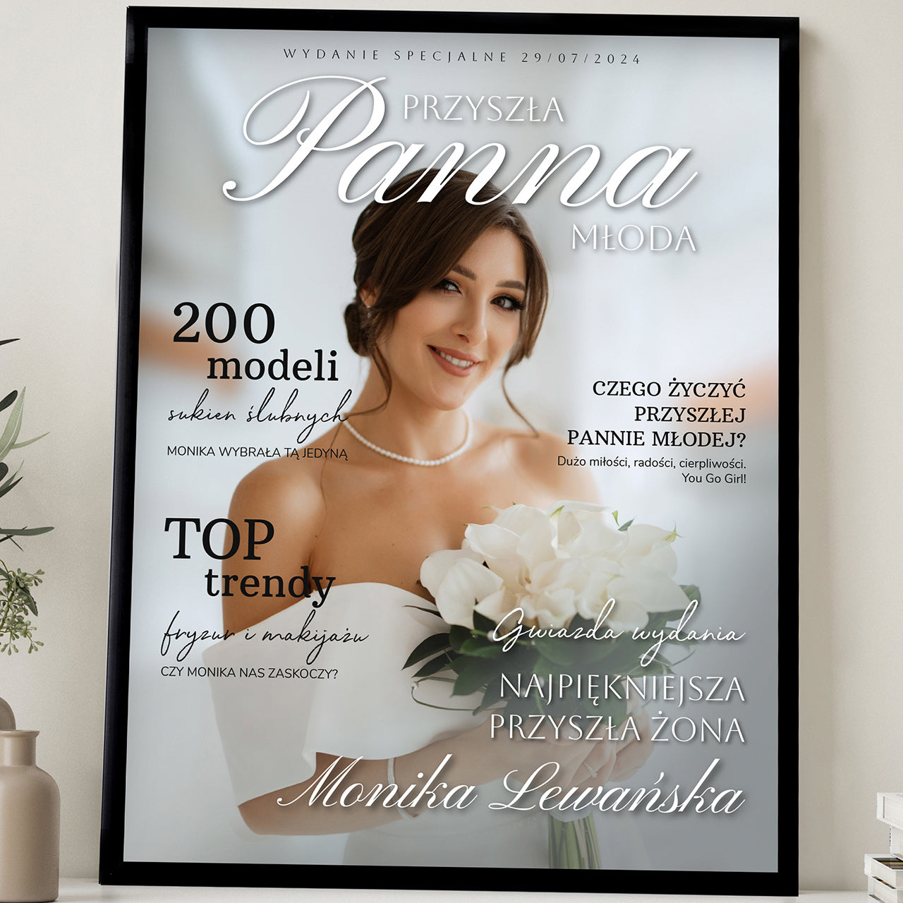 Plakat Przyszła Panna Młoda - prezent na wieczór panieński
