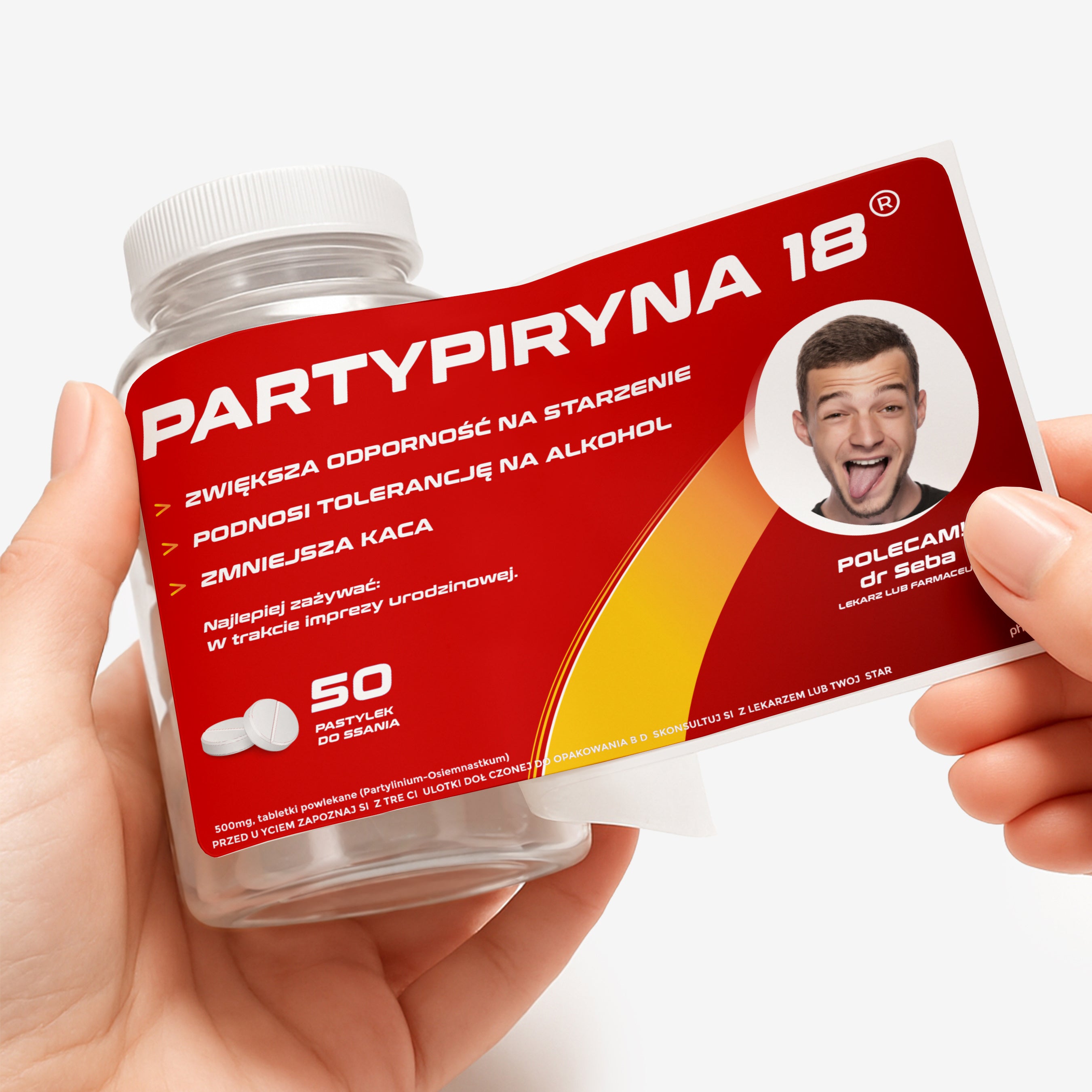 Personalizowany pojemnik na cukierki - śmieszny prezent dla imprezowicza