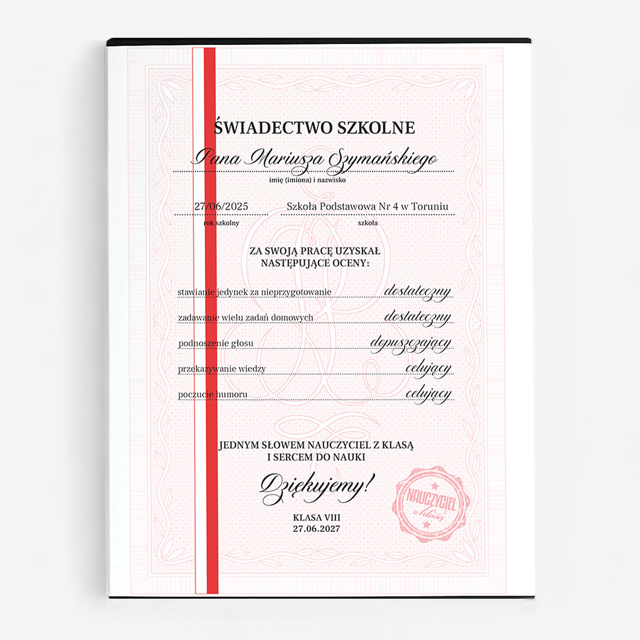 Bombonierka dla nauczyciela - upominek dla nauczyciela czekoladki na Dzień Nauczyciela prezent dla nauczyciela