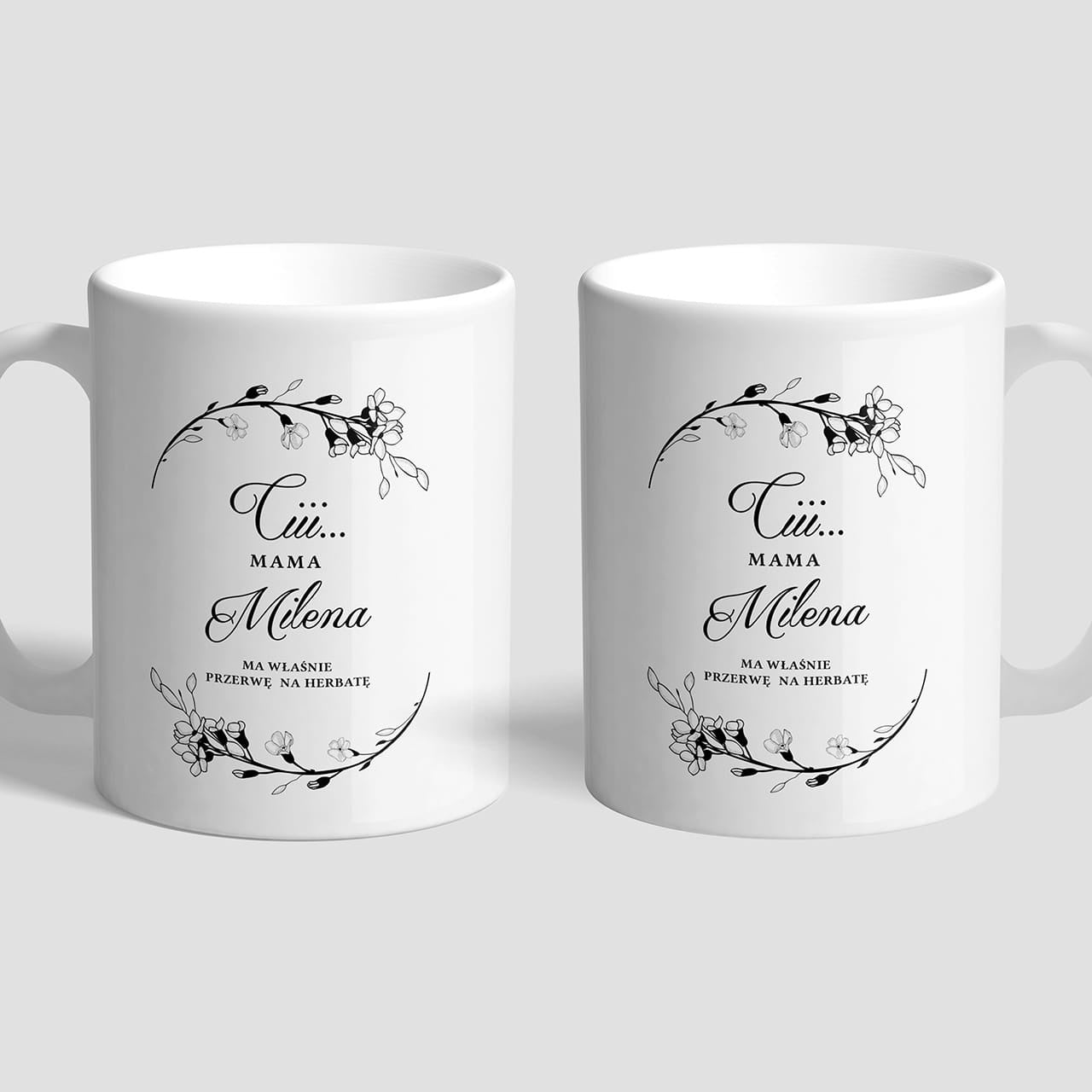 Personalizowany kubek dla mamy - Gałązki prezent dla mamy prezent na dzień mamy kubek na dzień mamy