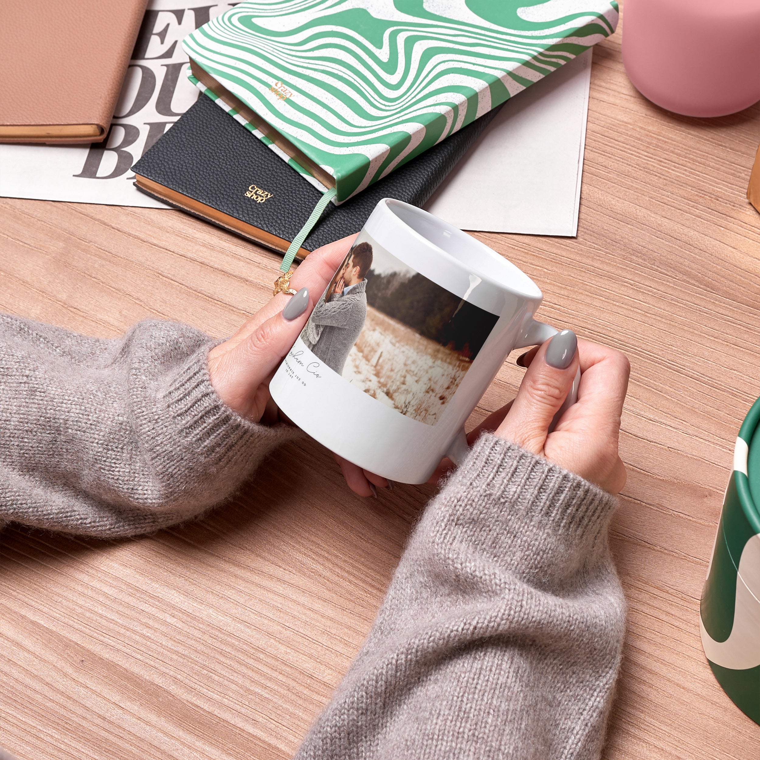 Kubek ze zdjęciem - prezent walentynkowy dla ukochanej kubek na walentynki prezent na walentynki dla ukochanej