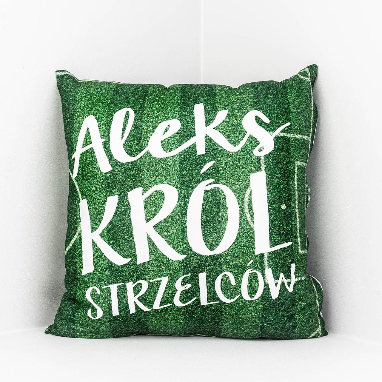 Poduszka dla piłkarza - król strzelców prezent dla fana piłki nożnej prezent dla piłkarza personalizowana poduszka
